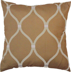 Lattice Pattern Decorative Throw Pillow, 18"x18"