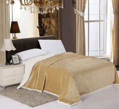 Reversible Soft Sherpa Blanket, Ultra Luxury - Queen 90x90, King 108x90