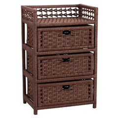 Paper Rope 3-Drawer Chest In Different Colors