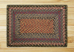 Burgundy and Gray Braided Rug In Different shapes And Sizes