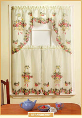 Beautiful Sheradian 3 Pc Printed Kitchen Curtain Set