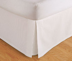 Tailored Bed Skirt. Dust Ruffle, Pleated, 14" Drop