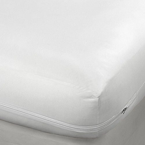 16" King Size Fabric Zippered Mattress Cover, Bed Bug Protector Hypoallergenic